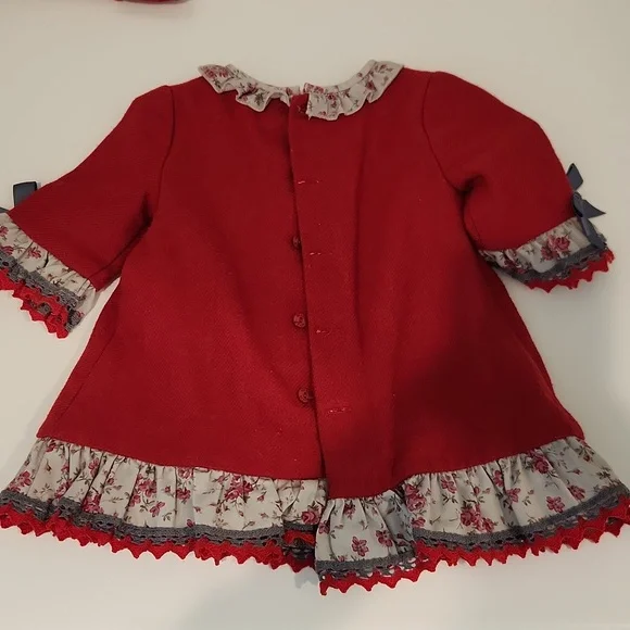 Dolce Petit Baby Dress with Matching Hat - Picture 3 of 7